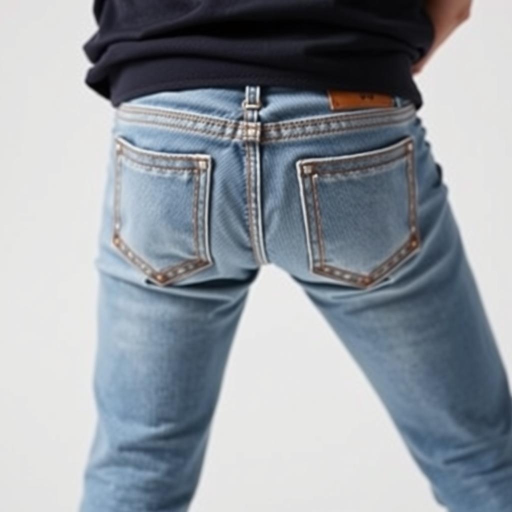 Behold! The iron on crotch patch. Save your jeans!
